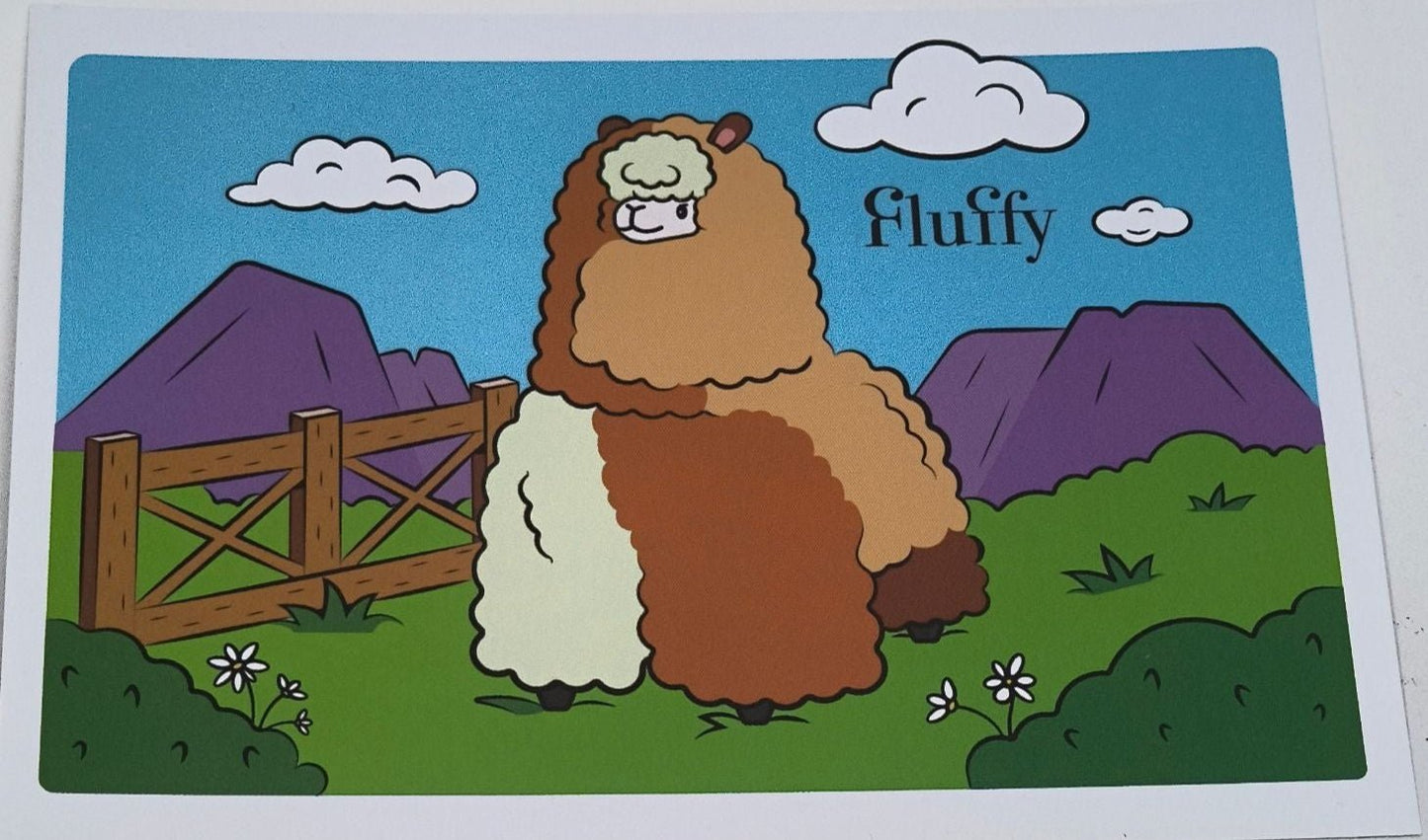 Листівка Альпака - Fluffy UA