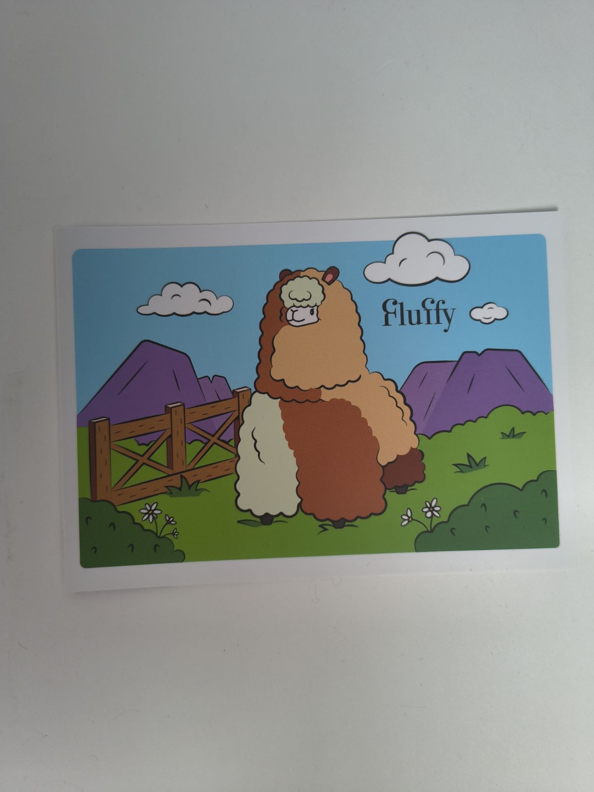 Листівка Альпака - Fluffy UA